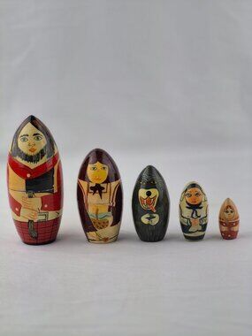 Vitnage Russian Nesting Dolls Matryoshka "Little Red Riding Hood" Theme 5 Dolls